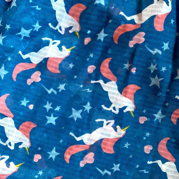 Unicorn & Stars Blue Loop Scarf - Brand New - Picture 2 of 3